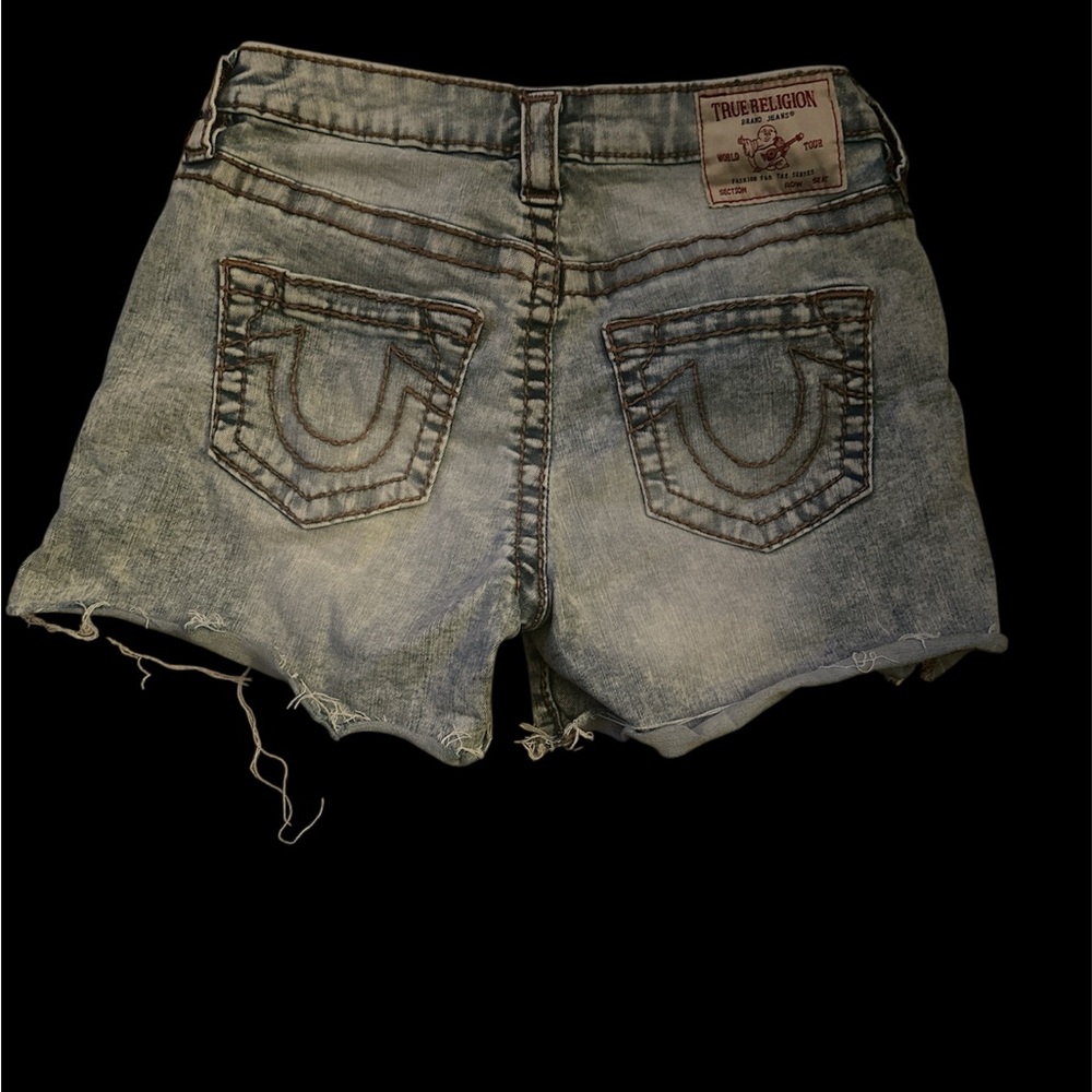 True Religion Blue Jean Shorts